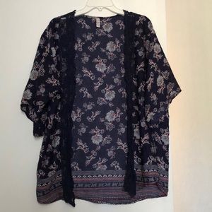 Floral print Kimono